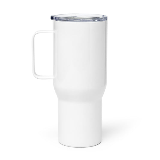 Travel mug with a handle